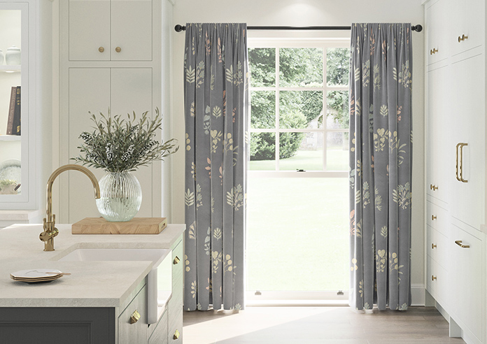 Botanical Velvet, Multi - Made to Measure Curtains - Image 3